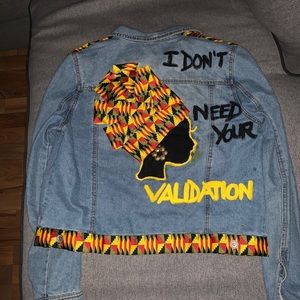 Afrocentric Jean jacket